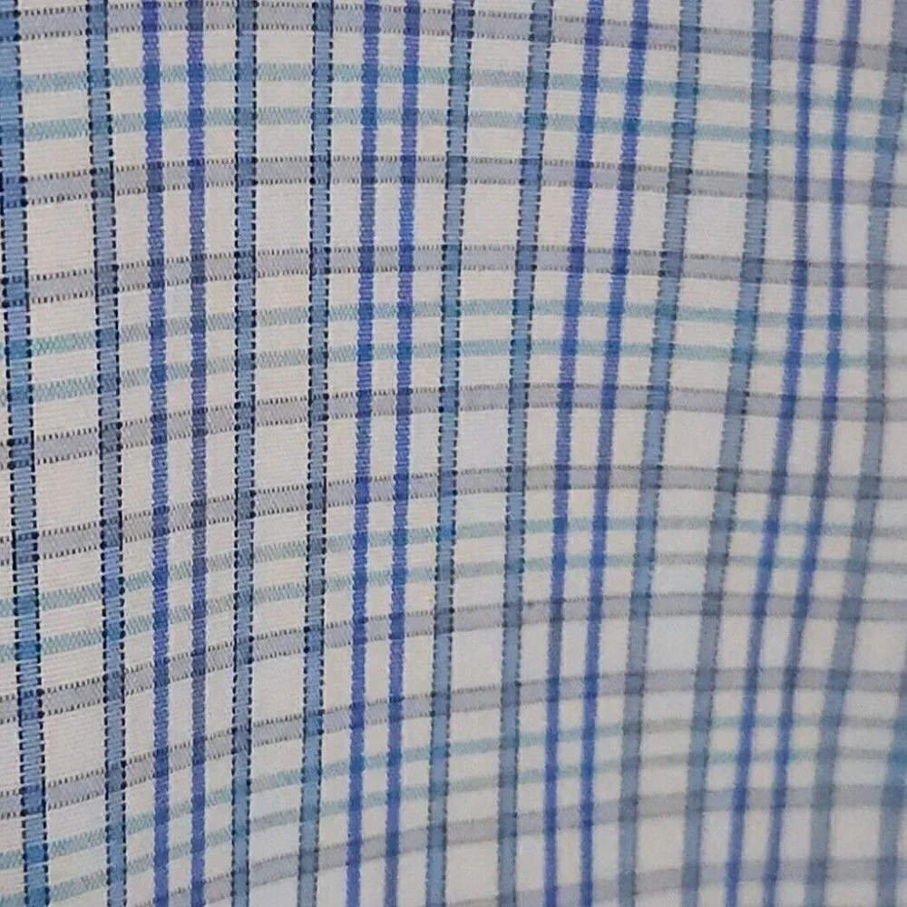 J. Crew Thompson Shirtings Wrinkle Free 80's Blue White Button Down XL